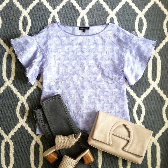 Banana Republic Polka Dot Fringe Blouse (NWT) - Picture 4 of 4